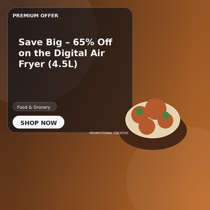 Save Big – 65% Off on the Digital Air Fryer (4.5L)