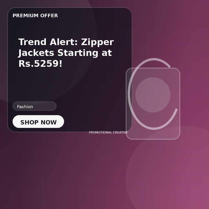Trend Alert: Zipper Jackets Starting at Rs.5259!