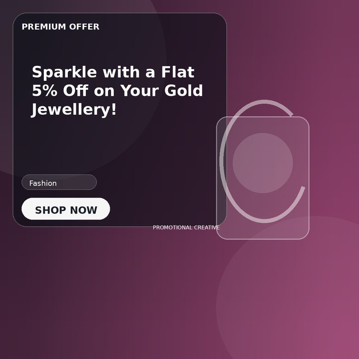 Sparkle with a Flat 5% Off on Your Gold Jewellery!