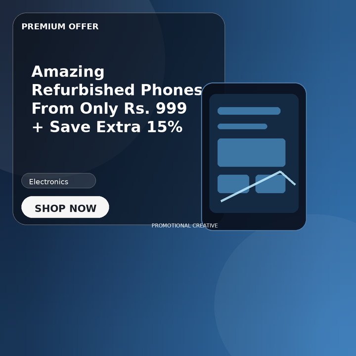 Amazing Refurbished Phones From Only Rs. 999 + Save Extra 15%