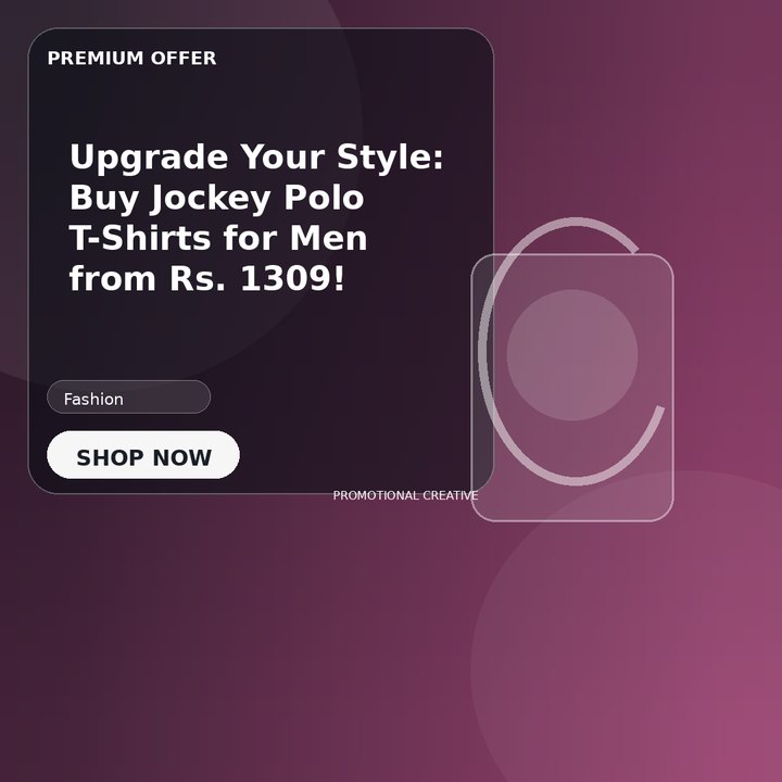 Upgrade Your Style: Buy Jockey Polo T-Shirts for Men from Rs. 1309!