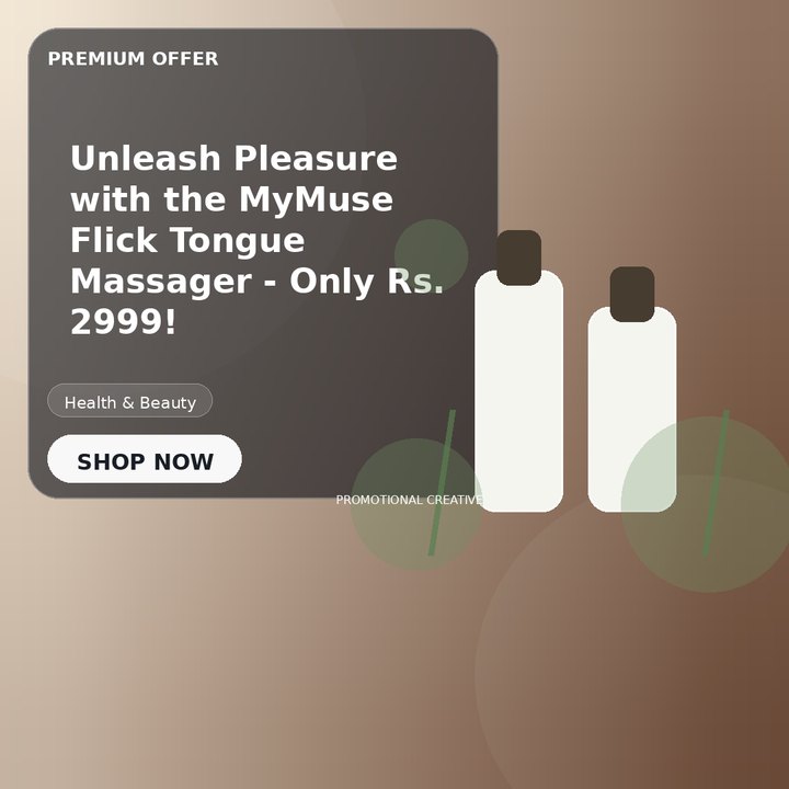 Unleash Pleasure with the MyMuse Flick Tongue Massager - Only Rs. 2999!