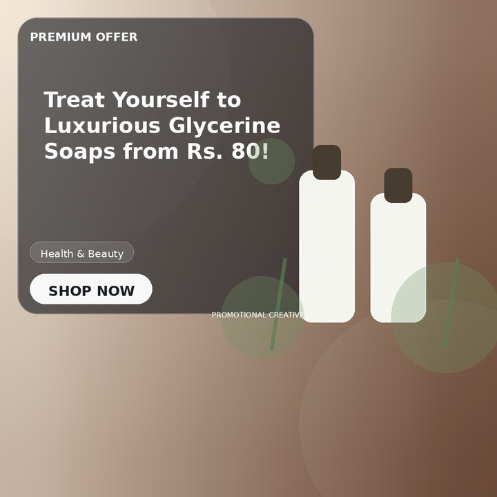Treat Yourself to Luxurious Glycerine Soaps from Rs. 80!