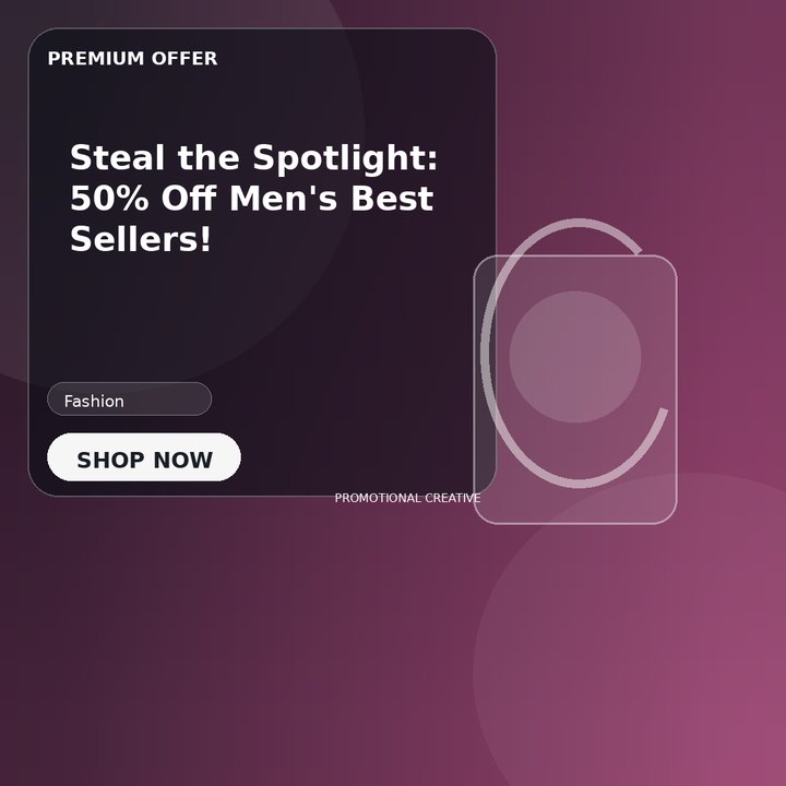 Steal the Spotlight: 50% Off Men's Best Sellers!
