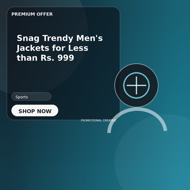 Snag Trendy Men's Jackets for Less than Rs. 999