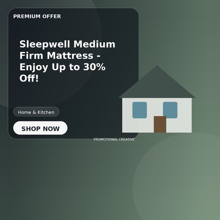 Sleepwell Medium Firm Mattress - Enjoy Up to 30% Off!