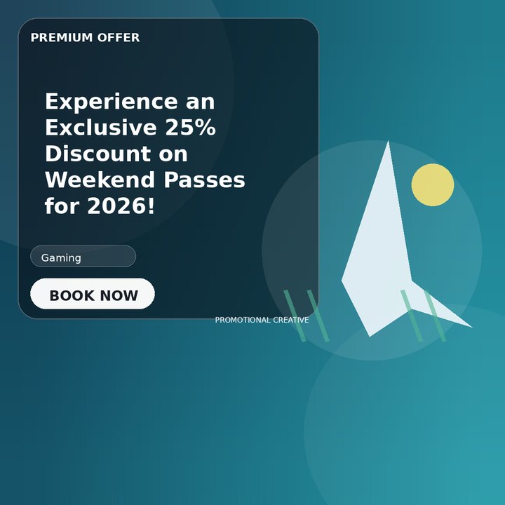 Experience an Exclusive 25% Discount on Weekend Passes for 2026!