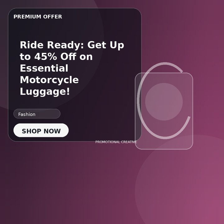 Ride Ready: Get Up to 45% Off on Essential Motorcycle Luggage!