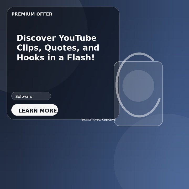 Discover YouTube Clips, Quotes, and Hooks in a Flash!