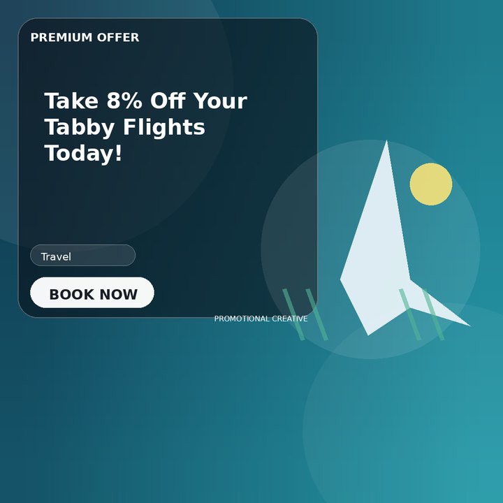 Take 8% Off Your Tabby Flights Today!