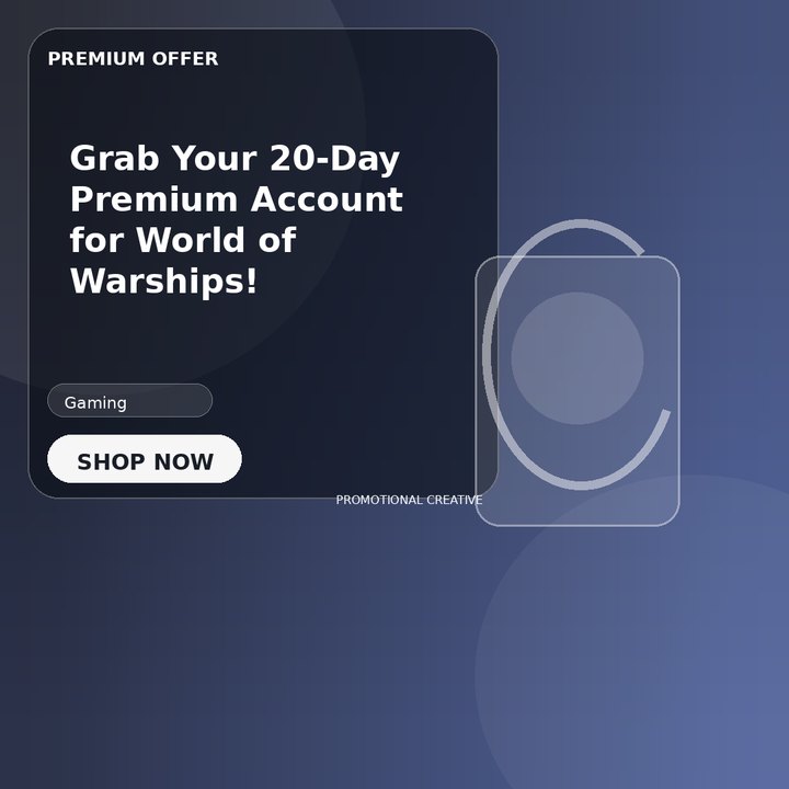Grab Your 20-Day Premium Account for World of Warships!