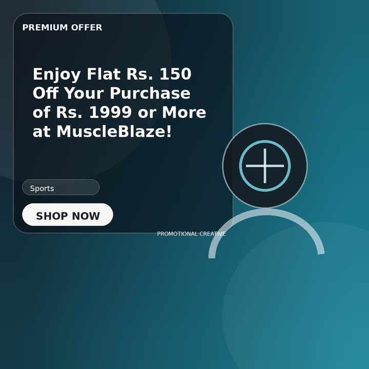 Enjoy Flat Rs. 150 Off Your Purchase of Rs. 1999 or More at MuscleBlaze!