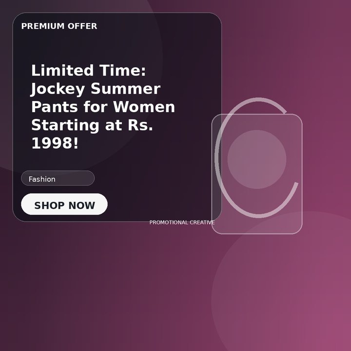Limited Time: Jockey Summer Pants for Women Starting at Rs. 1998!