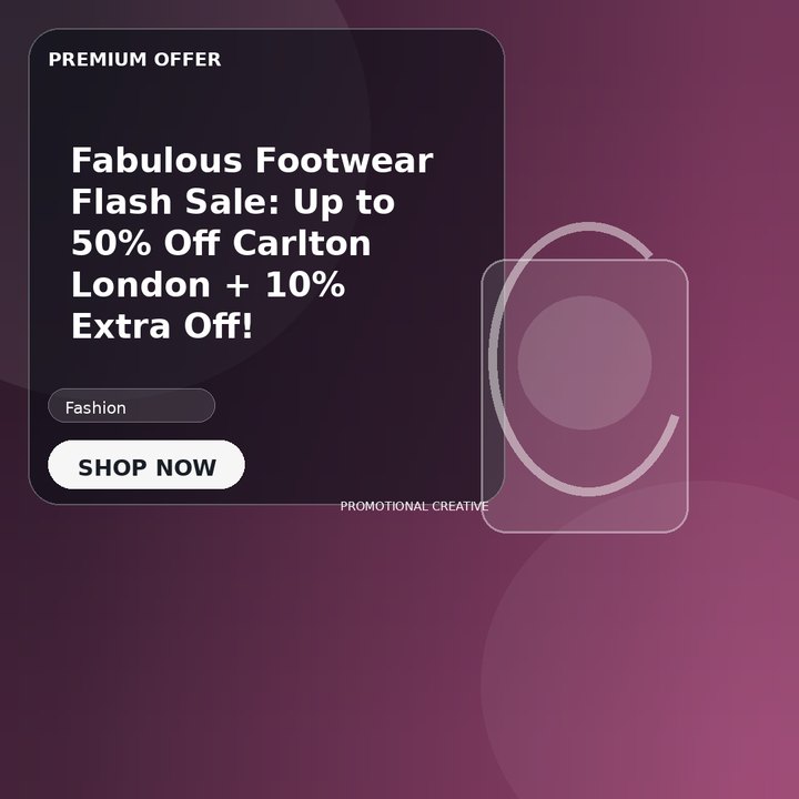 Fabulous Footwear Flash Sale: Up to 50% Off Carlton London + 10% Extra Off!