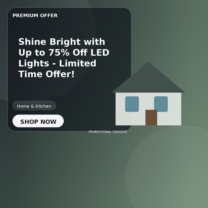 Shine Bright with Up to 75% Off LED Lights - Limited Time Offer!