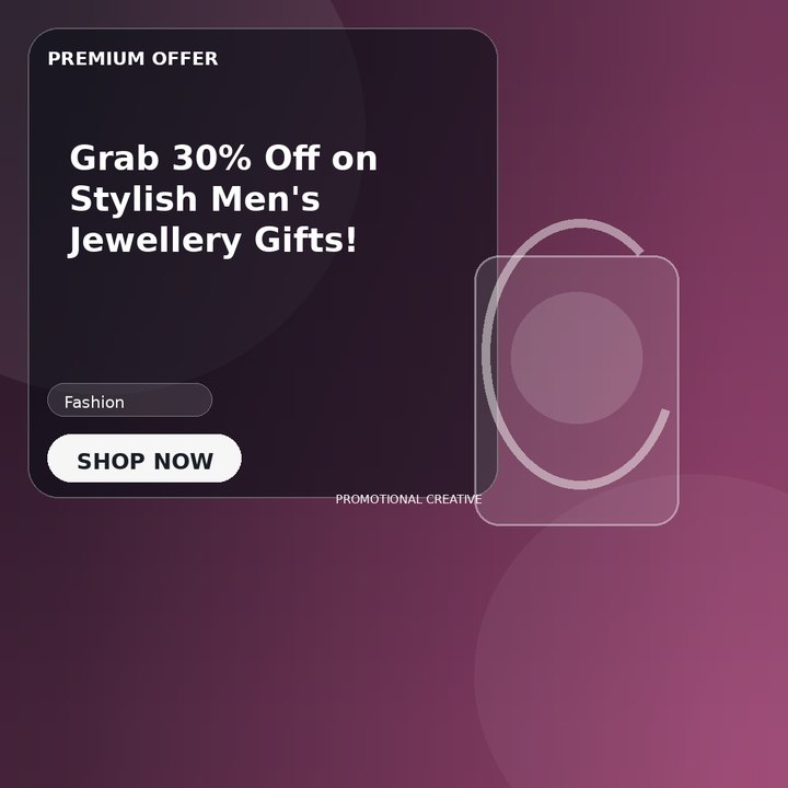 Grab 30% Off on Stylish Men's Jewellery Gifts!
