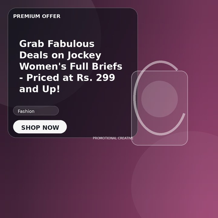 Grab Fabulous Deals on Jockey Women's Full Briefs - Priced at Rs. 299 and Up!