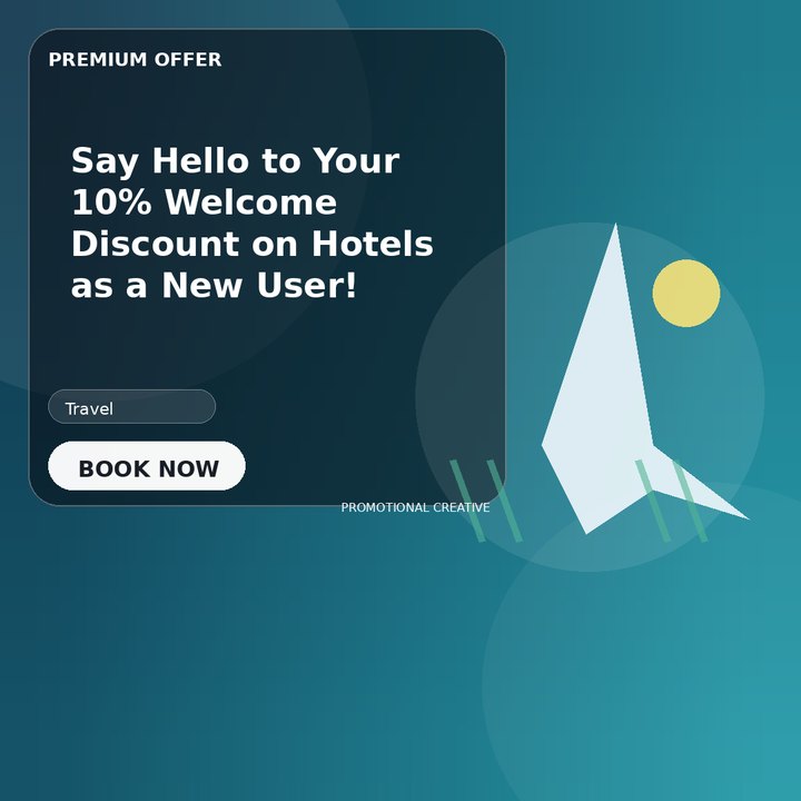 Say Hello to Your 10% Welcome Discount on Hotels as a New User!