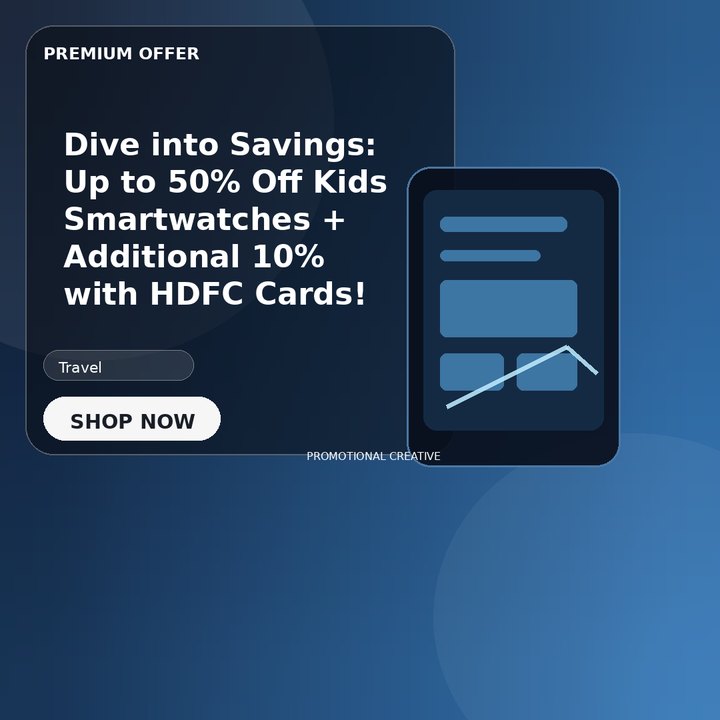 Dive into Savings: Up to 50% Off Kids Smartwatches + Additional 10% with HDFC Cards!