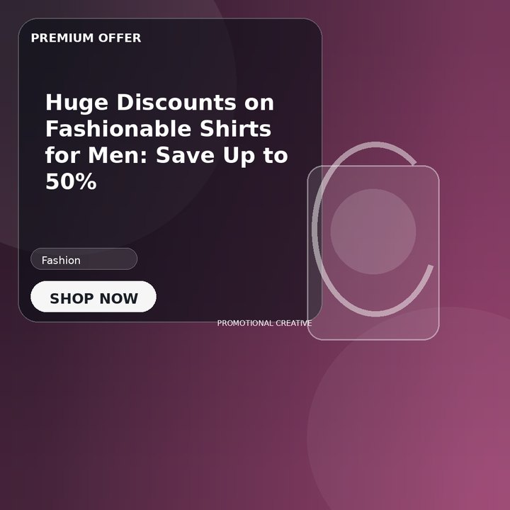 Huge Discounts on Fashionable Shirts for Men: Save Up to 50%