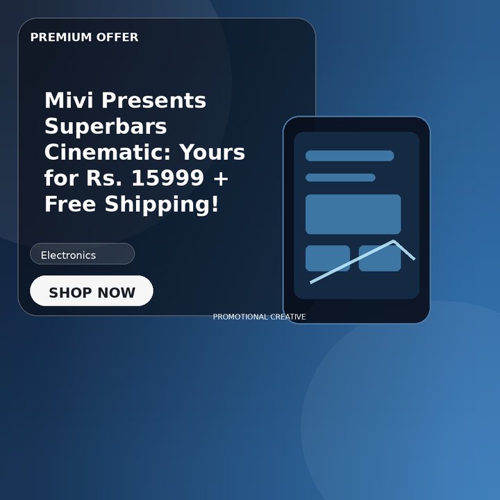 Mivi Presents Superbars Cinematic: Yours for Rs. 15999 + Free Shipping!