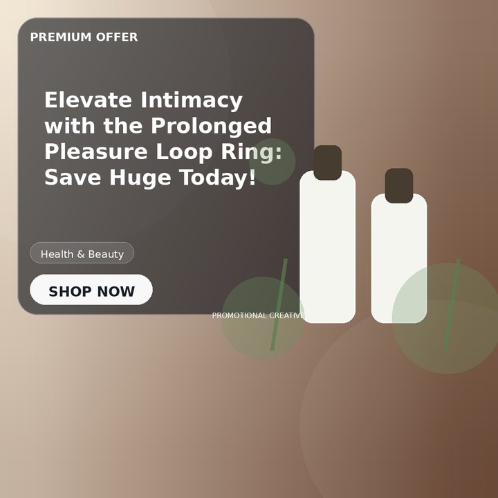 Elevate Intimacy with the Prolonged Pleasure Loop Ring: Save Huge Today!