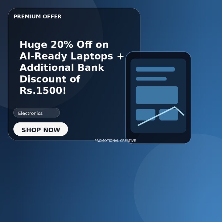 Huge 20% Off on AI-Ready Laptops + Additional Bank Discount of Rs.1500!