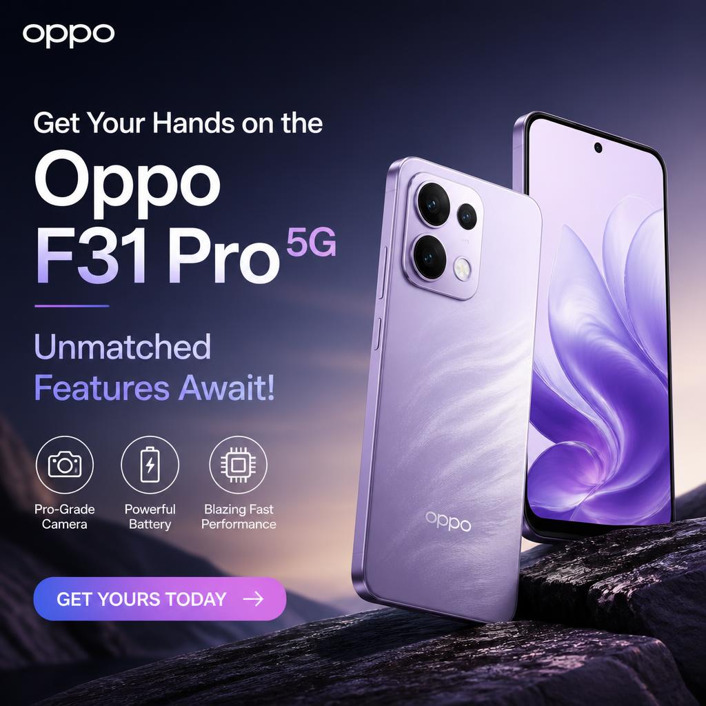 Get Your Hands on the Oppo F31 Pro 5G - Unmatched Features Await!