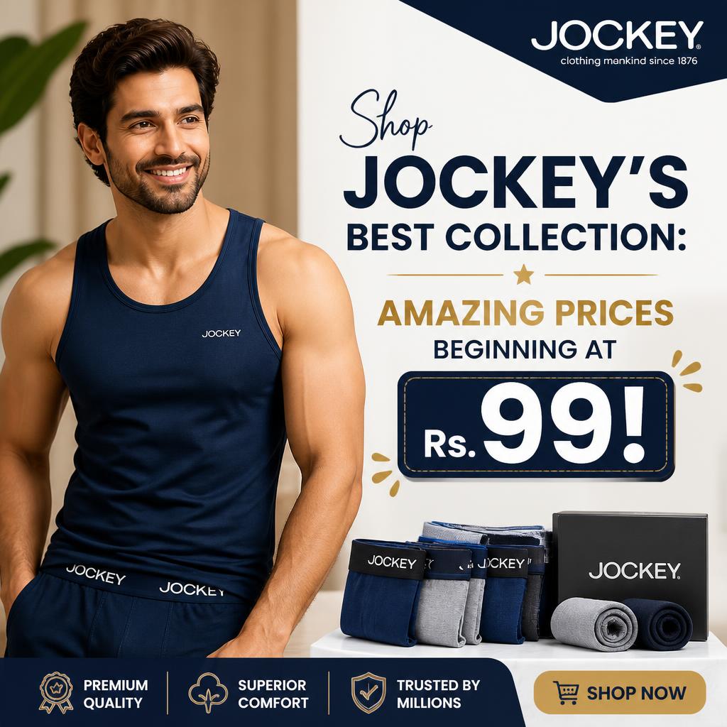 Shop Jockey's Best Collection: Amazing Prices Beginning at Rs. 99!