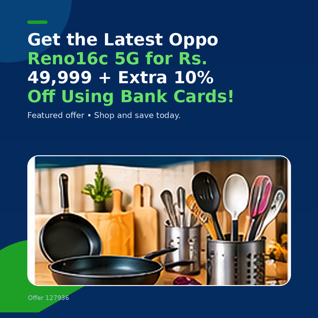 Get the Latest Oppo Reno16c 5G for Rs. 49,999 + Extra 10% Off Using Bank Cards!