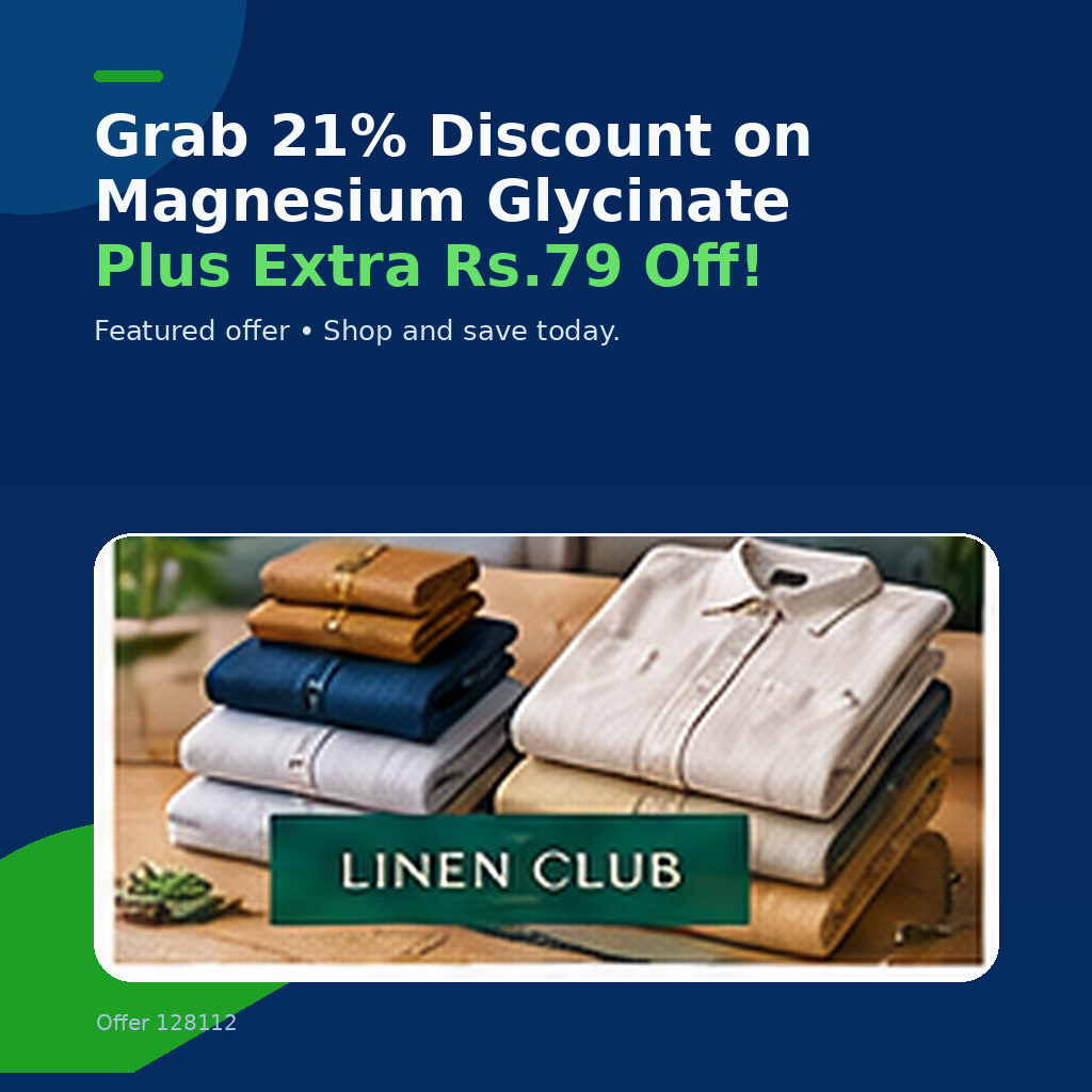 Grab 21% Discount on Magnesium Glycinate Plus Extra Rs.79 Off!