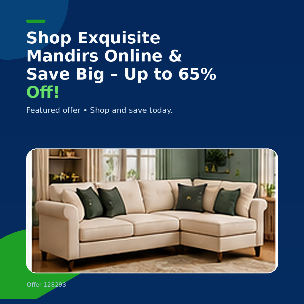 Shop Exquisite Mandirs Online & Save Big – Up to 65% Off!