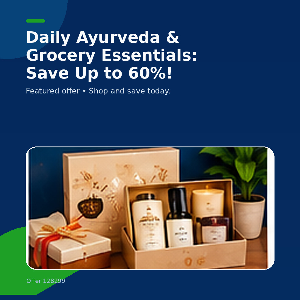 Daily Ayurveda & Grocery Essentials: Save Up to 60%!