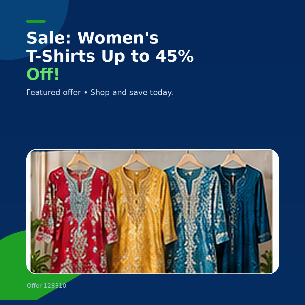 Sale: Women's T-Shirts Up to 45% Off!