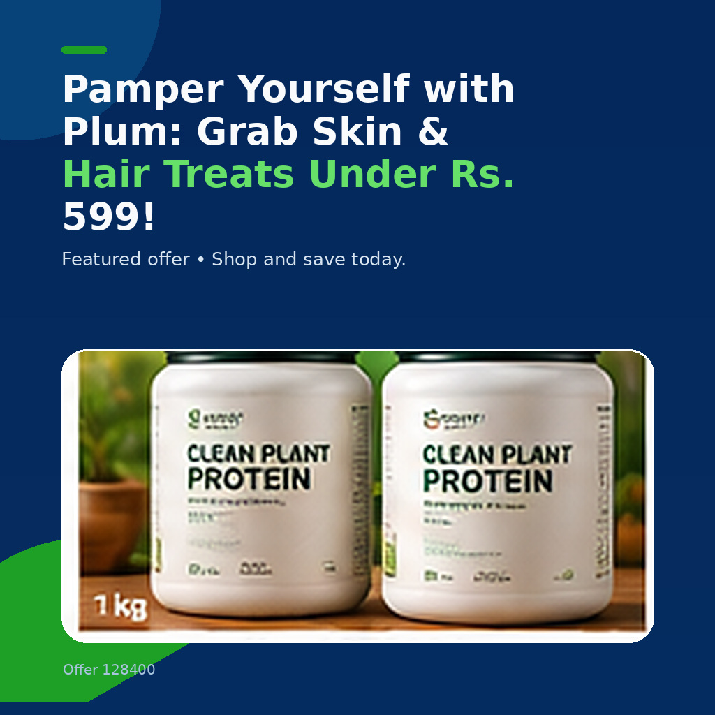 Pamper Yourself with Plum: Grab Skin & Hair Treats Under Rs. 599!