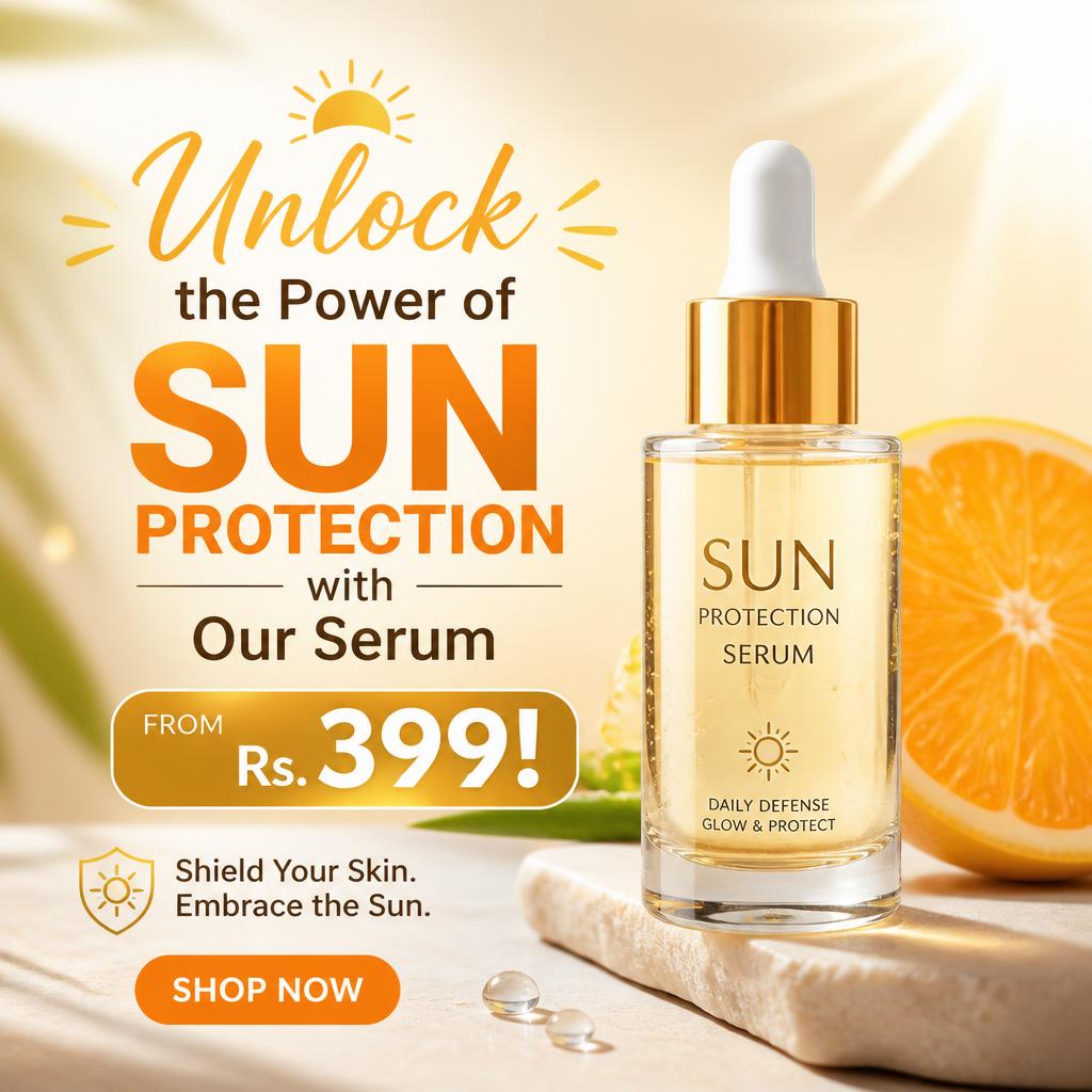 Unlock the Power of Sun Protection with Our Serum from Rs. 399!