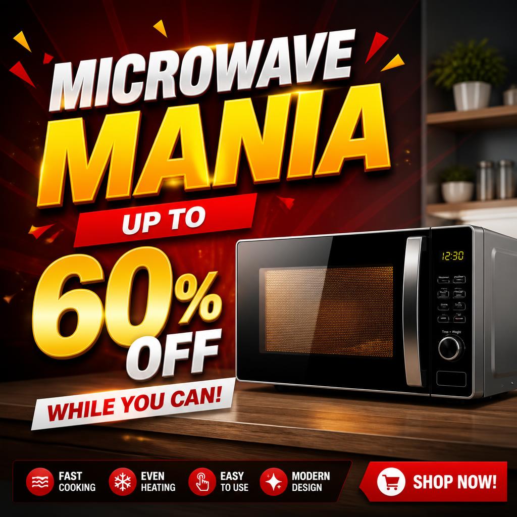 Microwave Mania: Up to 60% Off While You Can!