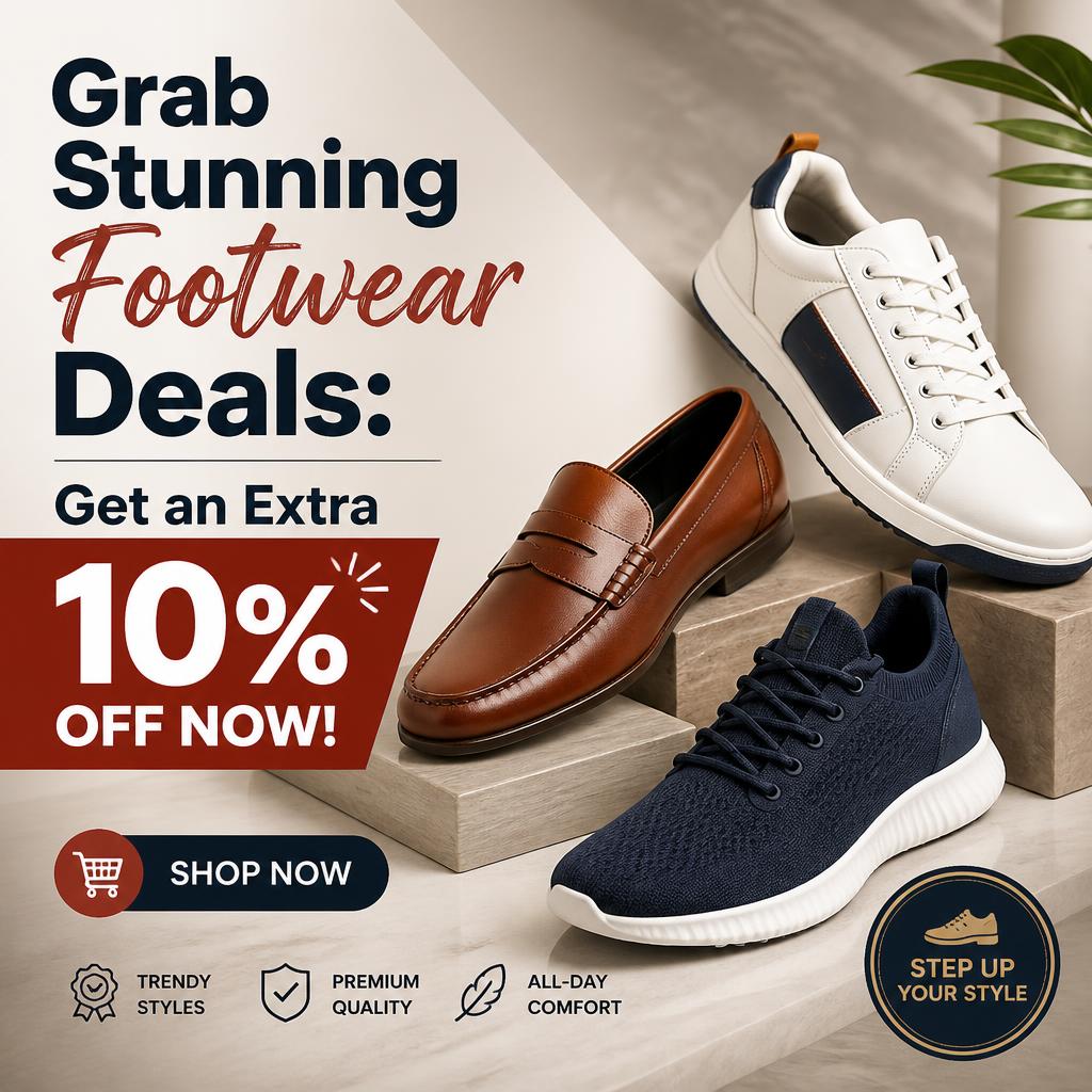 Grab Stunning Footwear Deals: Get an Extra 10% Off Now!