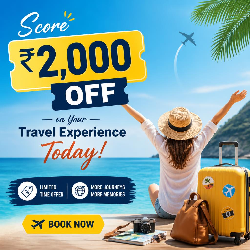 Score ₹2,000 Off on Your Travel Experience Today!