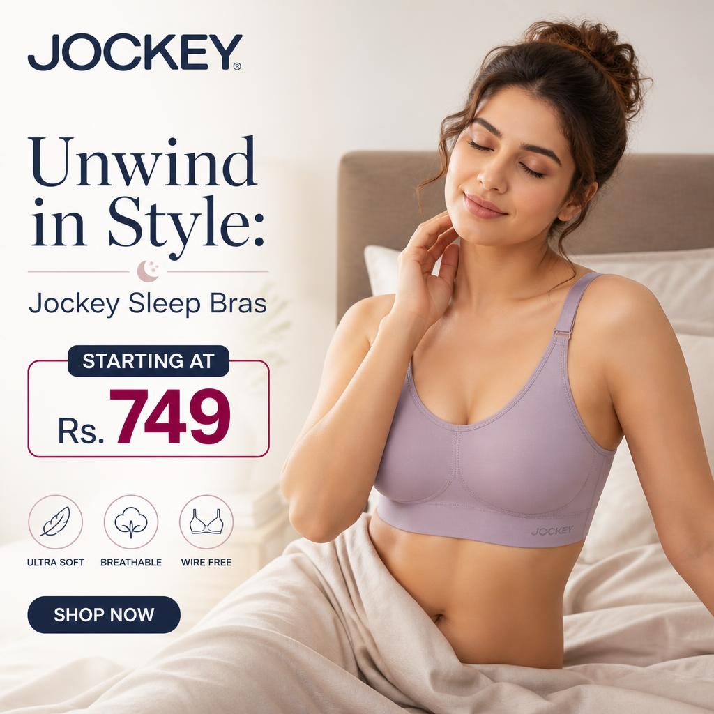 Unwind in Style: Jockey Sleep Bras Starting at Rs. 749