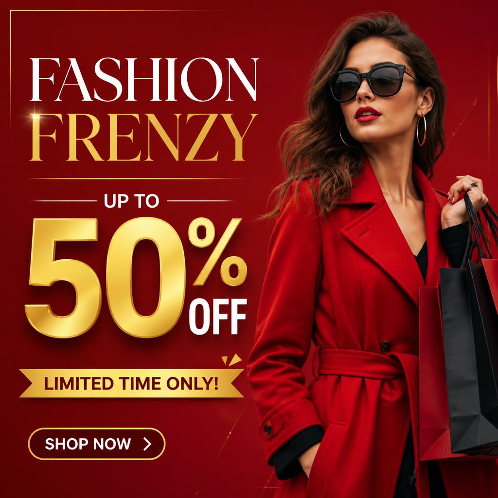 Fashion Frenzy: Up to 50% OFF - Limited Time Only!