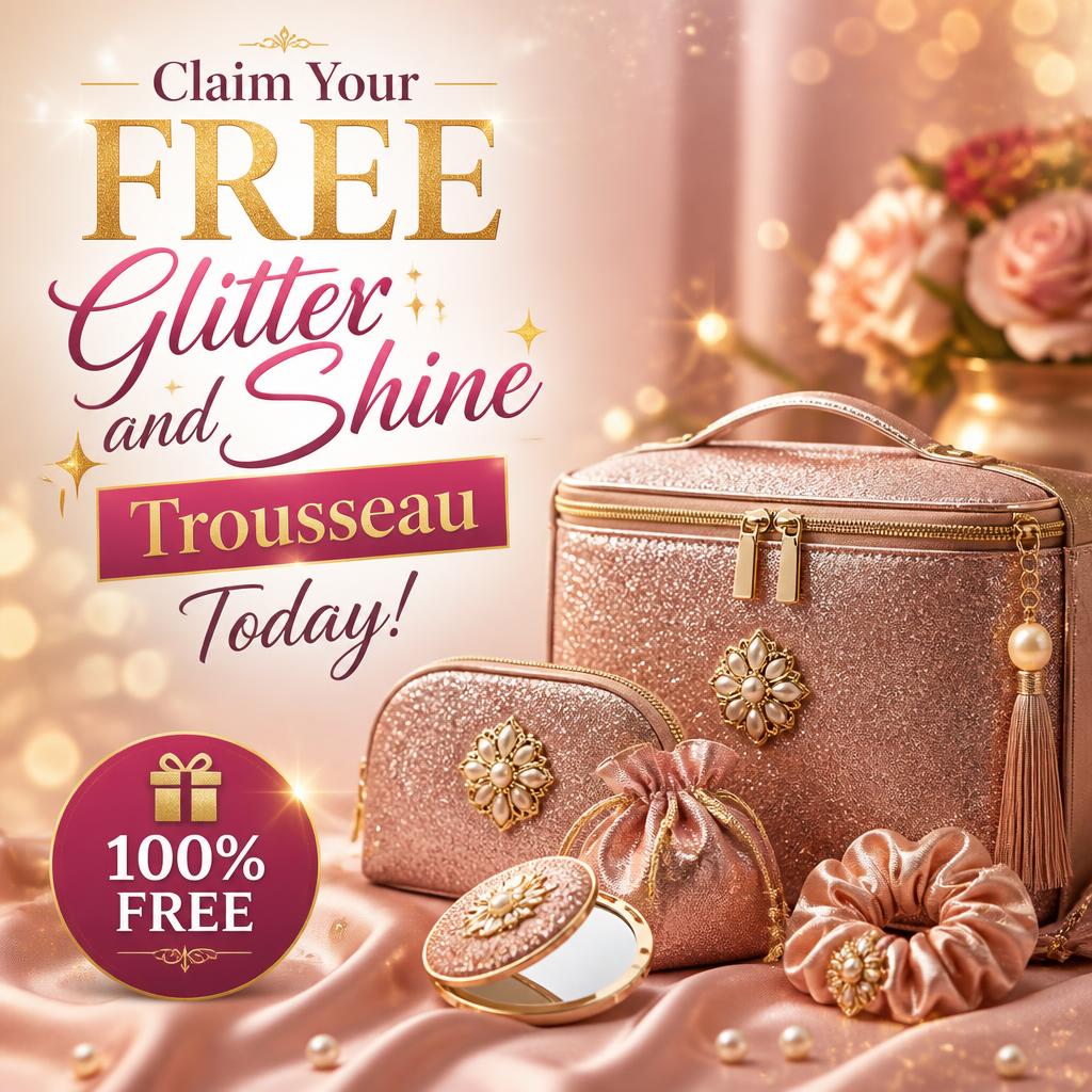 Claim Your Free Glitter and Shine Trousseau Today!