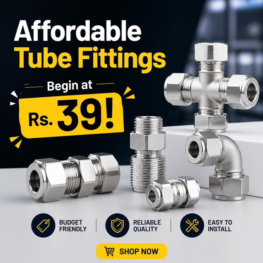 Affordable Tube Fittings Begin at Rs. 39!