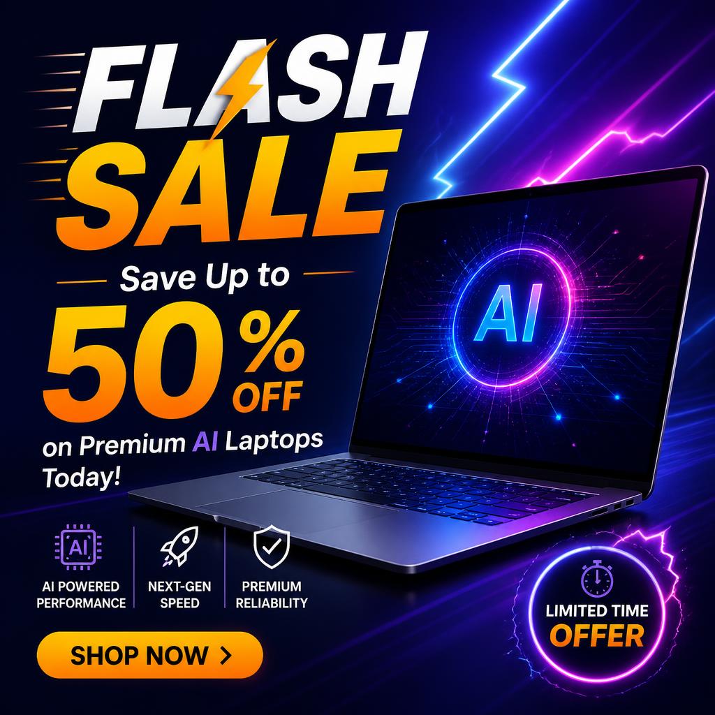Flash Sale: Save Up to 50% on Premium AI Laptops Today!