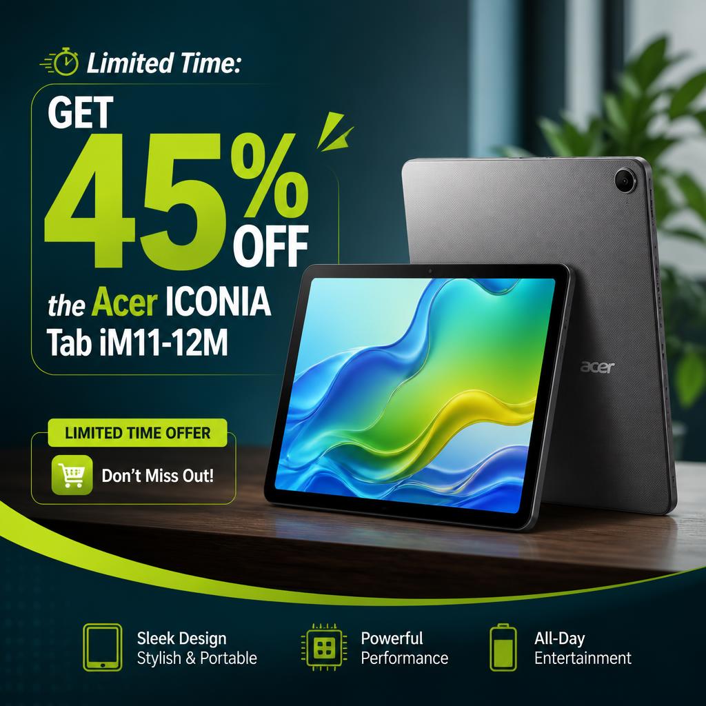 Limited Time: Get 45% Off the Acer ICONIA Tab iM11-12M