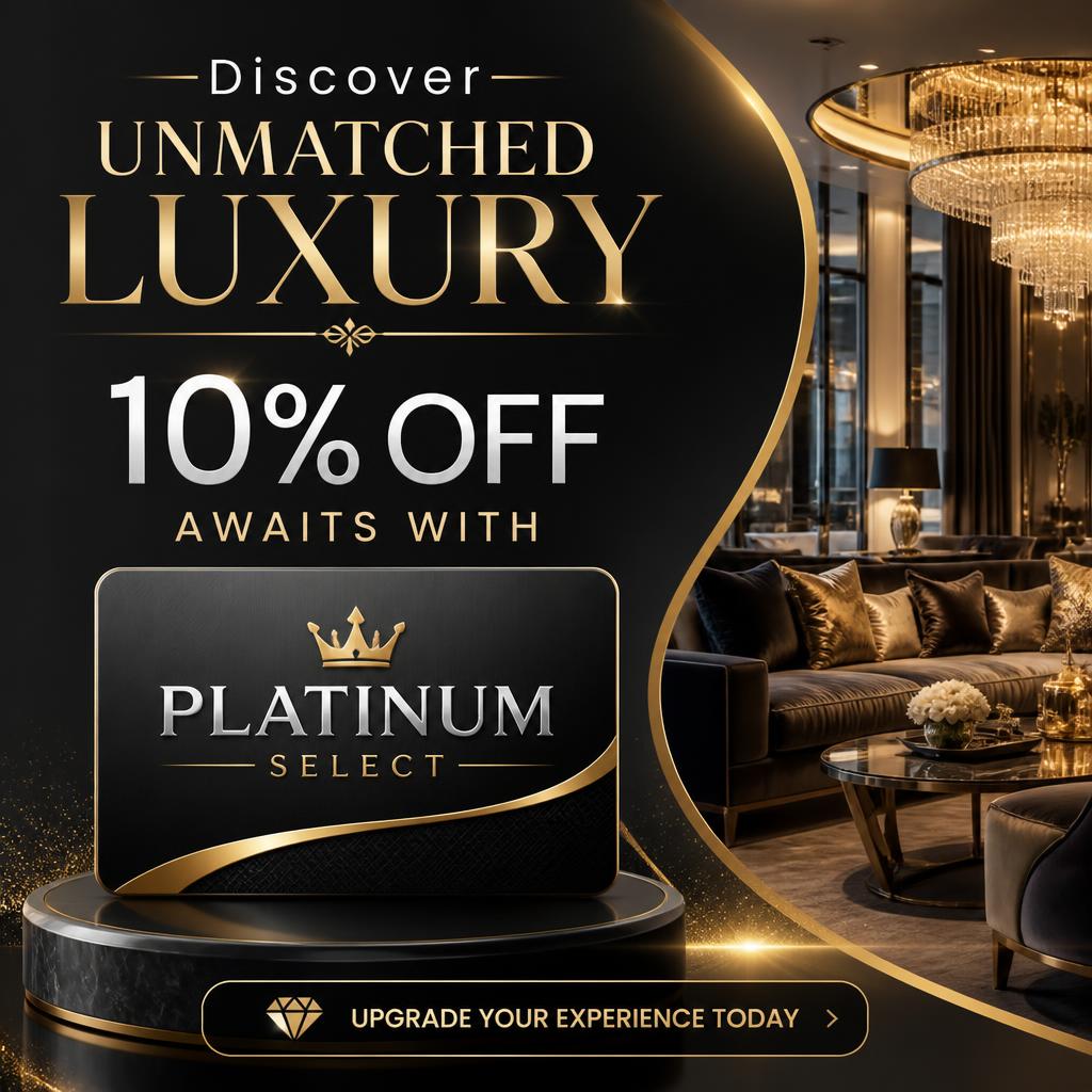 Discover Unmatched Luxury: 10% Off Awaits with Platinum Select!