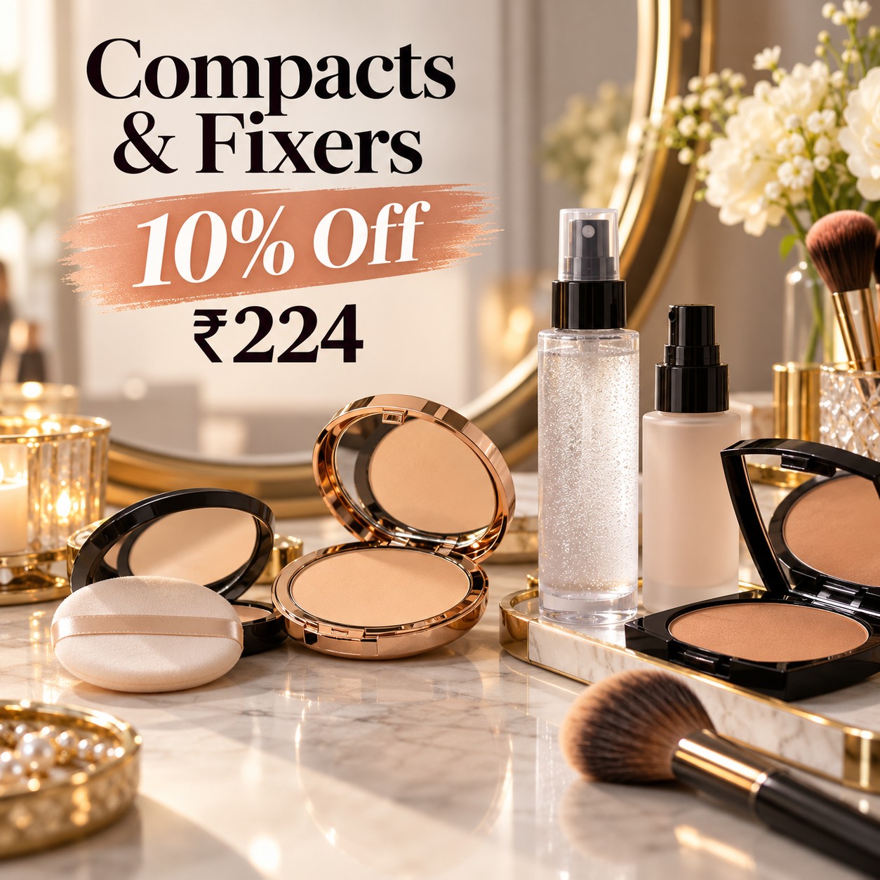 Score 10% Off on Compacts & Fixers - Limited Time!