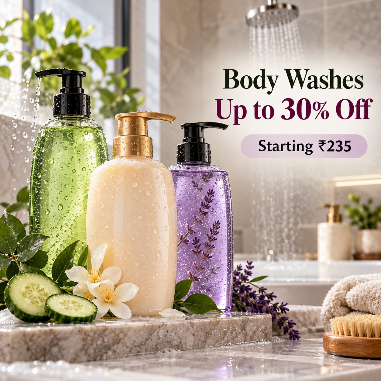 Indulge in Aromatic Bliss: Up to 30% Off on Premium Body Washes!