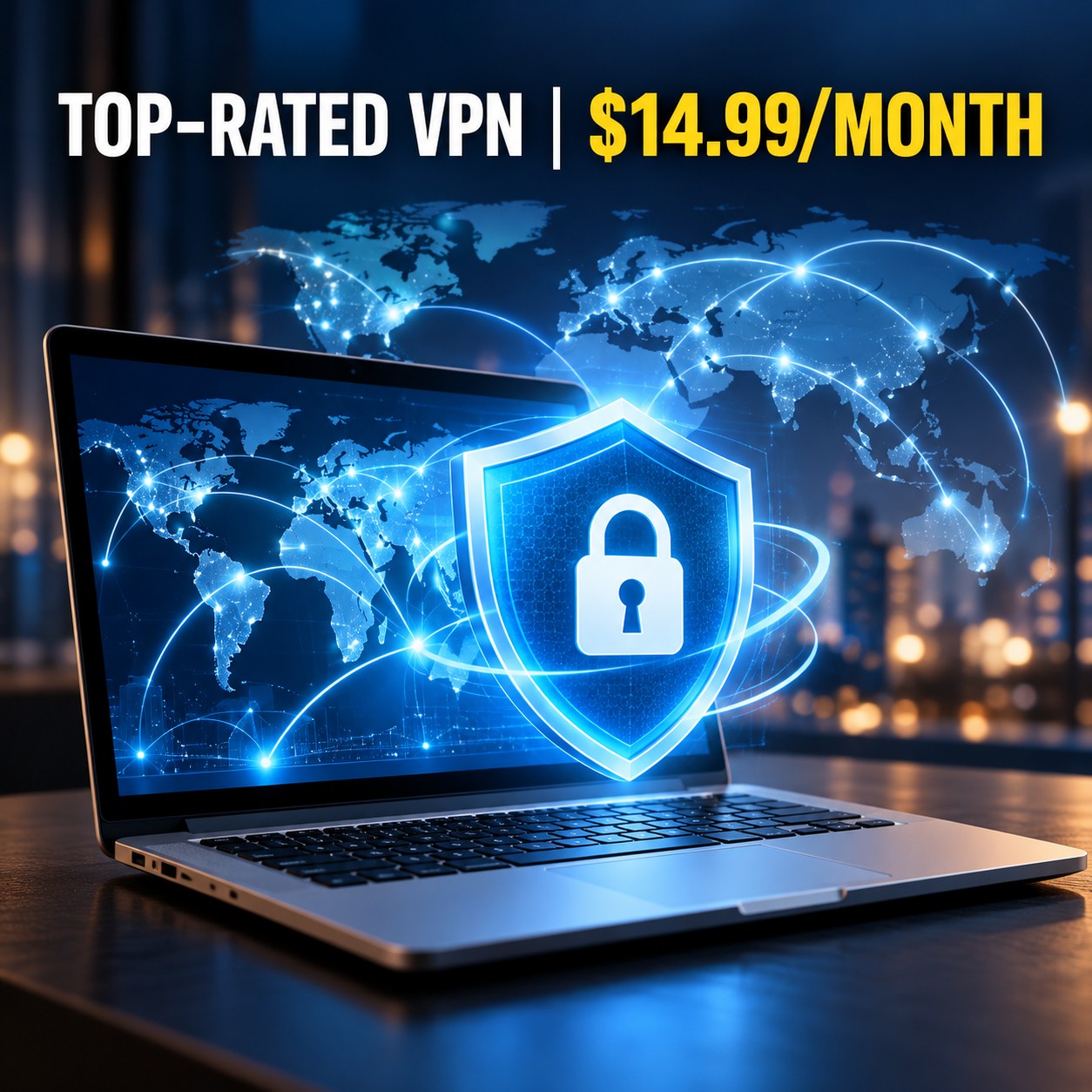 Experience Top-Rated VPN at Only $14.99/Month!