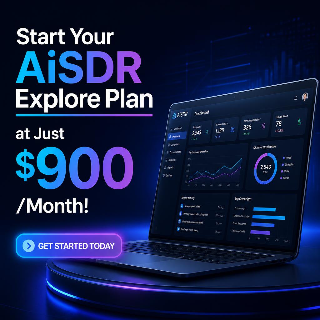 Start Your AiSDR Explore Plan at Just $900/Month!